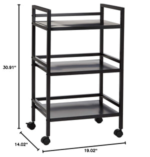 3-Tier Metal Rolling Utility Cart