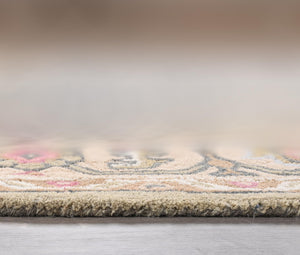 Leopard Print Wool Area Rug – Hand-Tufted, 5x8