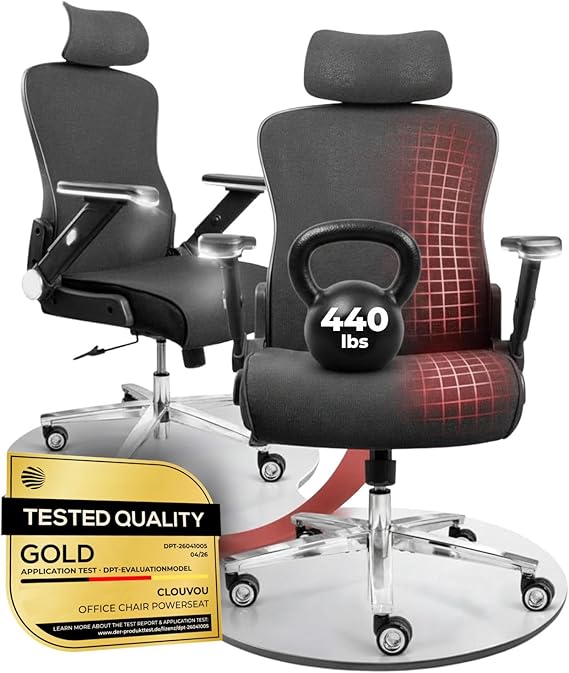 Ergonomic Office Chair with Mesh Back & 3D Headrest