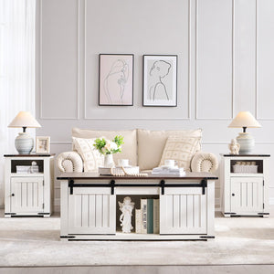 Farmhouse Living Room Furniture Set of 3