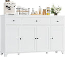 55" Kitchen Buffet Cabinet with Storage Drawers & Shelves