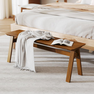 Solid Wood Dining Bench 47"