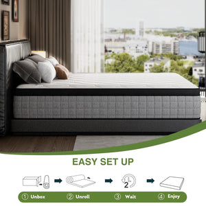 12-Inch Hybrid Mattress – Memory Foam & Pocket Spring
