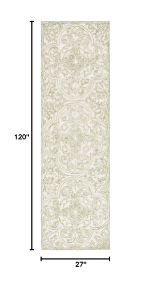 Hand-Tufted Wool & Cotton Runner Rug 2'3" x 10'