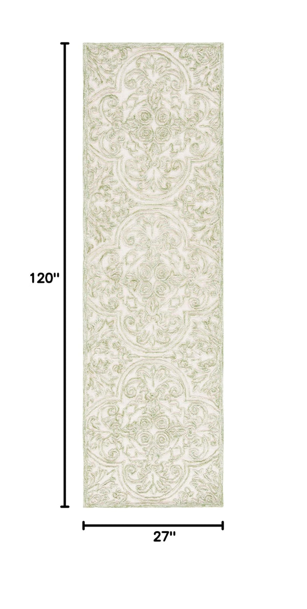 Hand-Tufted Wool & Cotton Runner Rug 2'3" x 10'