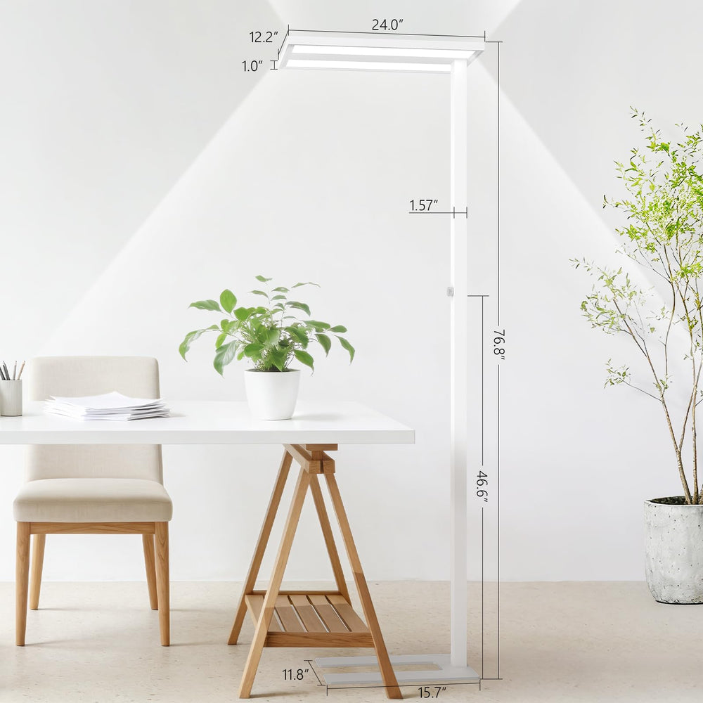 LED Floor Lamp with Eye Care Reading Light