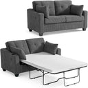 2-in-1 Pull Out Sleeper Sofa Bed with Memory Foam Mattress