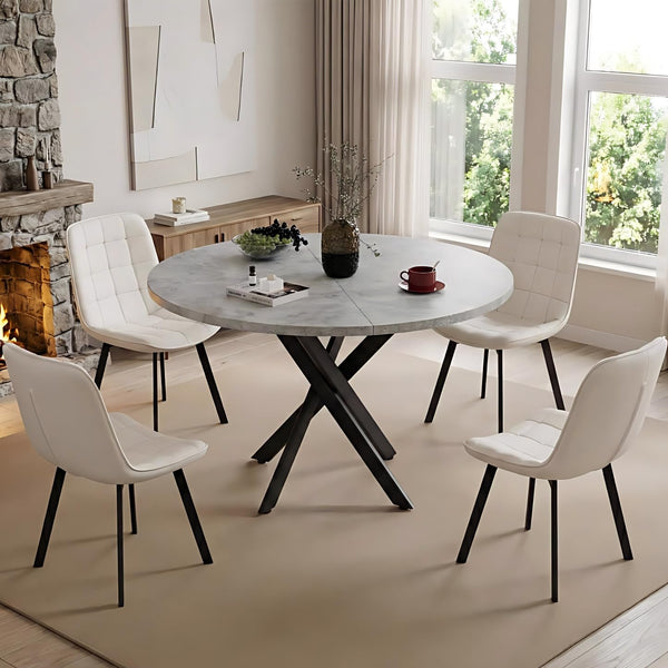 Round Dining Table Set for 4