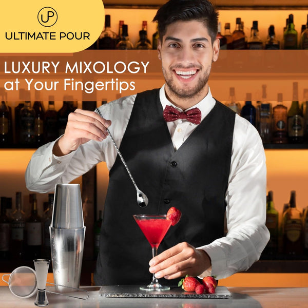 24-Piece Bartender Kit with Travel Bag