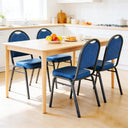Stackable Upholstered Banquet Dining Chairs – Set of 4