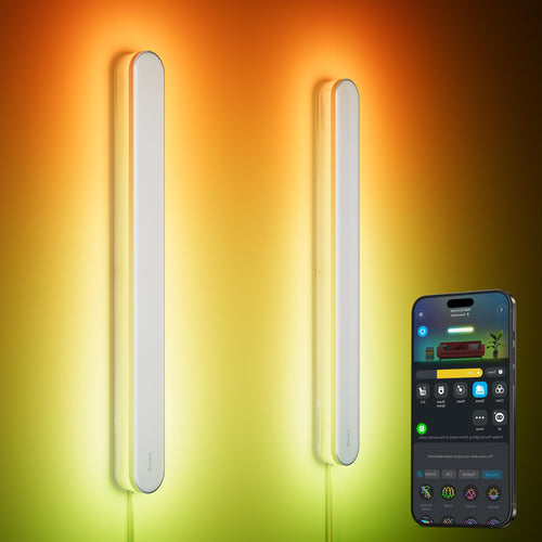 RGBICW Smart Wall Sconces Set of 2