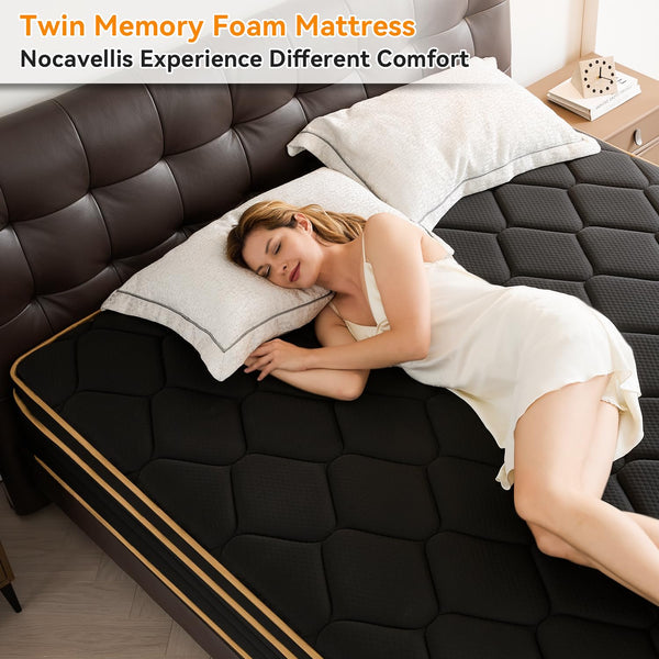 Twin Mattress 10 Inch Hybrid Memory Foam – Medium Firm