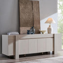 70" Farmhouse TV Stand with Storage Cabinet