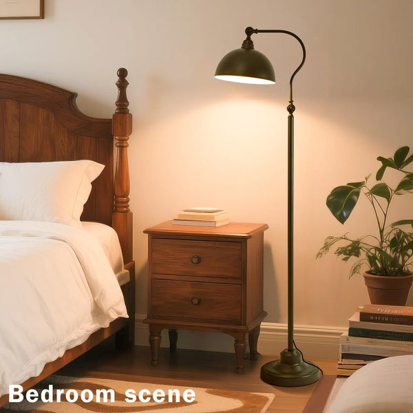 Adjustable LED Reading Floor Lamp with Remote and Bluetooth Dimming