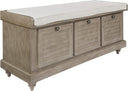 Coastal Lift-Top Storage Bench with Louvered Front