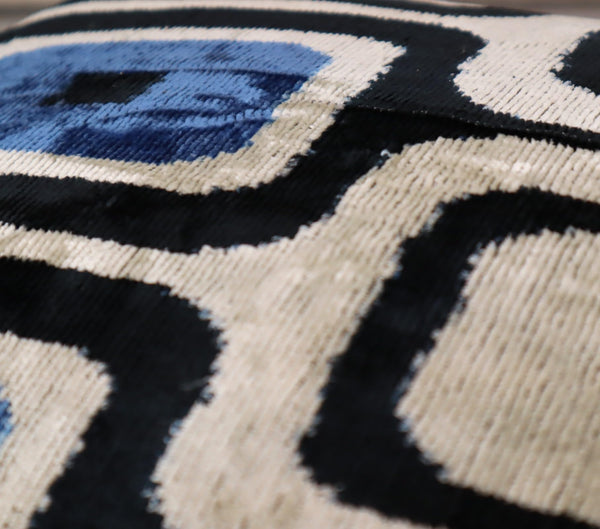 Geometric Velvet Throw Pillow 16" x 24"