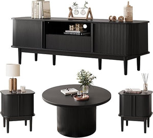 Living Room Table Set with TV Stand & Coffee Table