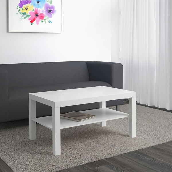 White Rectangular Coffee Table