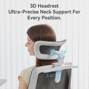 Ergonomic Mesh Office Chair with 3D Flip-Up Armrests & Dual Back Support
