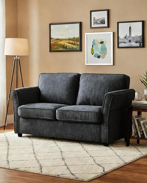67" Chenille Loveseat Sofa with Removable Covers