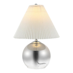 Mid-Century Globe Table Lamp – Smoke Gradient & Chrome