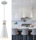 Mini Pendant Lights for Kitchen Island – Black Gold & White