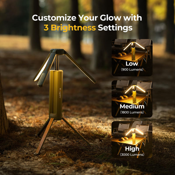 Telescopic Camping Lantern with 15600mAh Rechargeable Battery