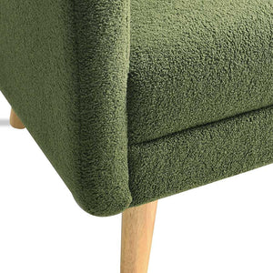 Mid-Century Modern Boucle Accent Chair