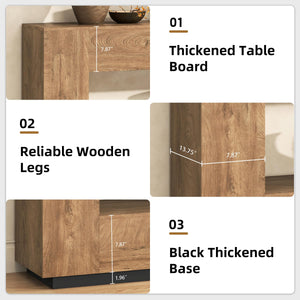 78-Inch Extra Long Console Table with Storage Shelf
