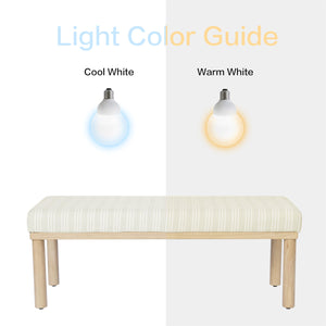 Upholstered Accent Bench with Wood Legs