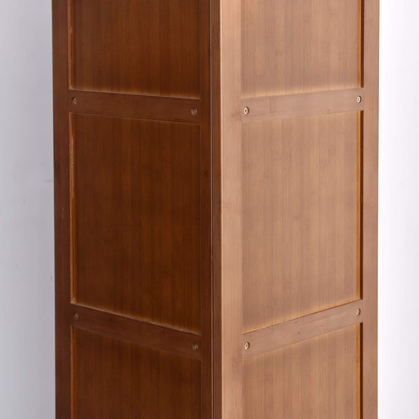 5-Tier Corner Bamboo Bookshelf