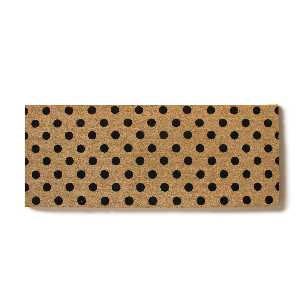 Polka Dot Coir Doormat 24"x60"