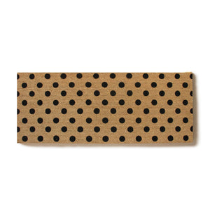 Polka Dot Coir Doormat 24"x60"