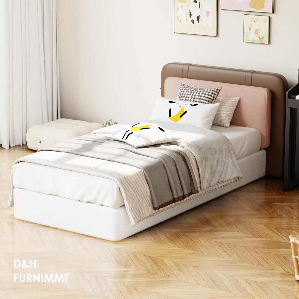 7-Inch Heavy Duty Metal Box Spring with Fabric Cover & Tool-Free Assembly