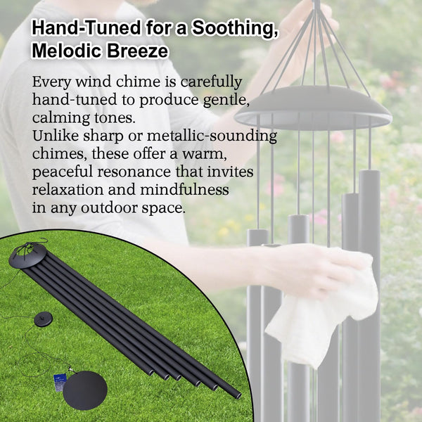 74 Inch Extra Large Outdoor Wind Chimes – Deep Tone Aluminum