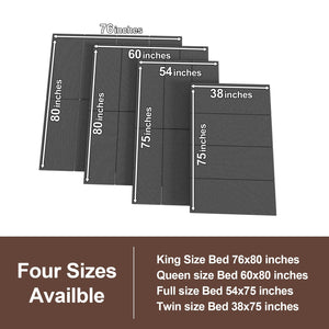 Sofa Bed Support Board - Bunkie Board with Anti-Slip Silicone & Washable Cover