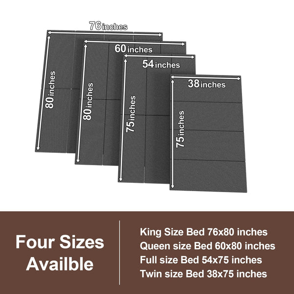 Sofa Bed Support Board - Bunkie Board with Anti-Slip Silicone & Washable Cover