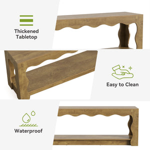 65-Inch TV Stand with Storage Cabinets & Open Shelf