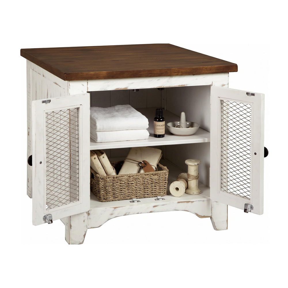 Wystfield Farmhouse End Table with Storage