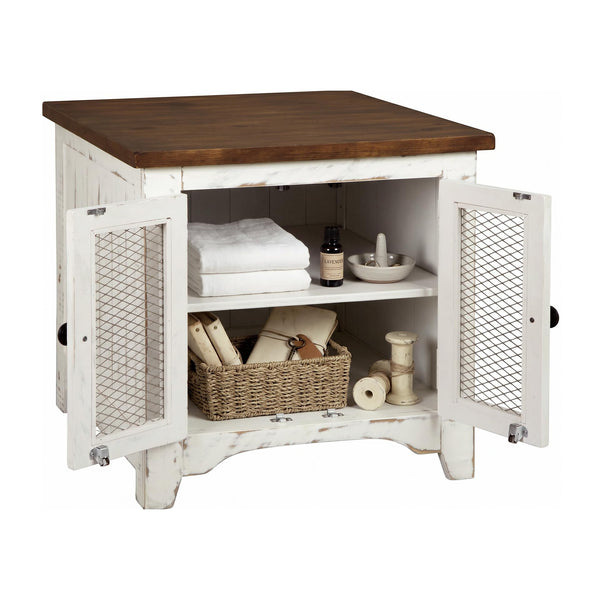 Wystfield Farmhouse End Table with Storage
