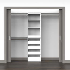 Modular Storage Shelf Unit with 3 Adjustable Shelves