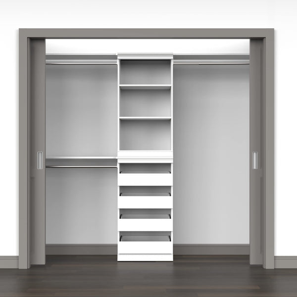 Modular Storage Shelf Unit with 3 Adjustable Shelves