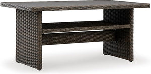 Outdoor Sectional Sofa Set with Bench – Resin Wicker & Aluminum