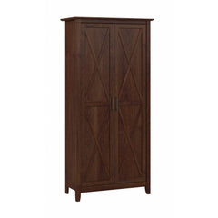 Tall Storage Cabinet with Doors – 5-Shelf Accent Cabinet