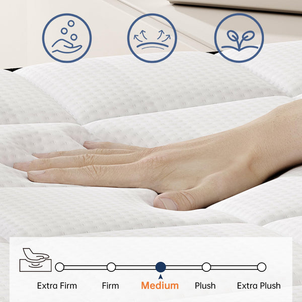 Hybrid Mattress with Memory Foam & Pocket Springs | Pillow Top | Multiple Sizes