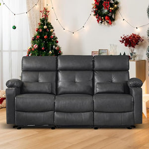 Power Reclining Sofa with Heat & Massage – 3 Seater