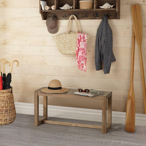Farmhouse Solid Wood Entryway Bench