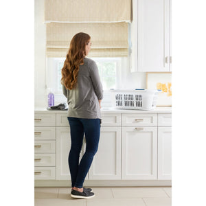 Small Hip-Hugger Laundry Basket 2.1 Bushel with Carrying Handles
