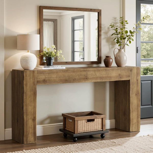 63-Inch Solid Wood Console Table
