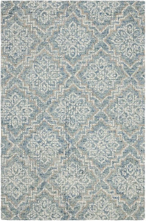 Abstract Hand-Tufted Wool Area Rug – Contemporary Design